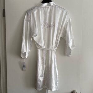 NWT satin bride robe
